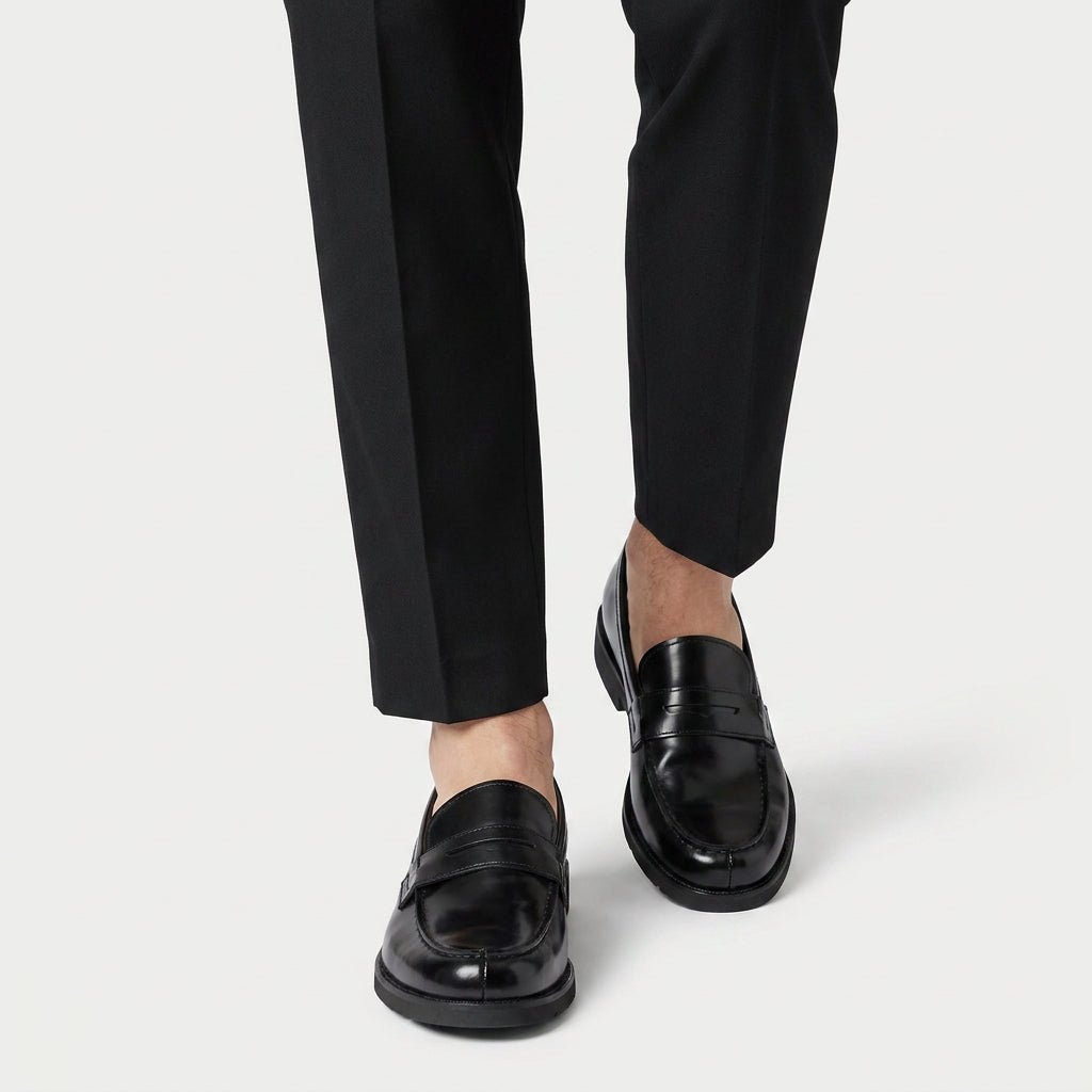Men's Polished Finish Penny Loafers – Slip-On
