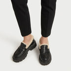Women's Sherpa-Lined Platform Loafer – Lug Sole