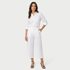 Women's Relaxed Linen Breathable Co-Ord Set – Wide-Leg Trousers