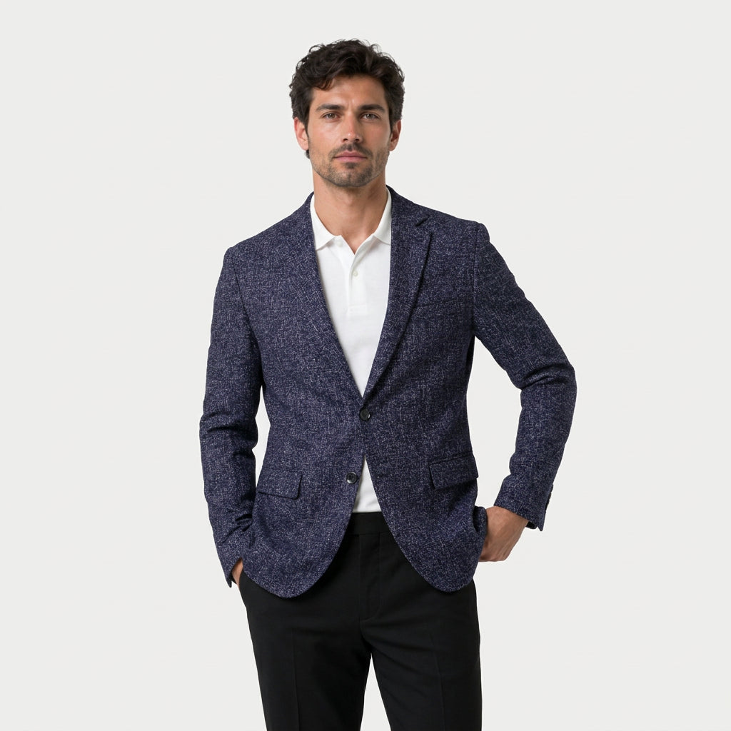 Men's Single Breasted Tailored Blazer – Notch Lapel