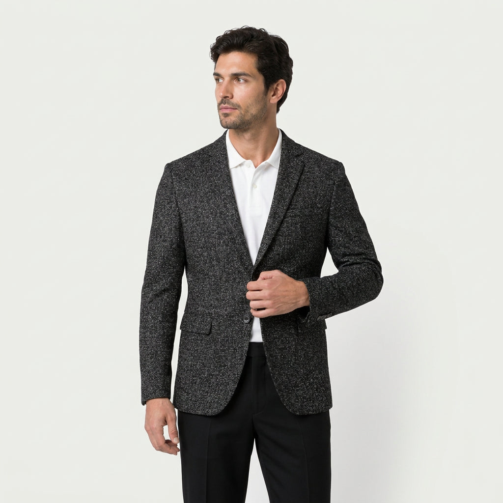Men's Single Breasted Tailored Blazer – Notch Lapel