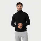 Men's Fine Knit Turtleneck Sweater – Regular Fit
