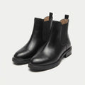 Men's Faux Leather Chelsea Boots – Elastic Side Panels