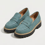Women's Chunky Lug Sole Loafers – Slip-On