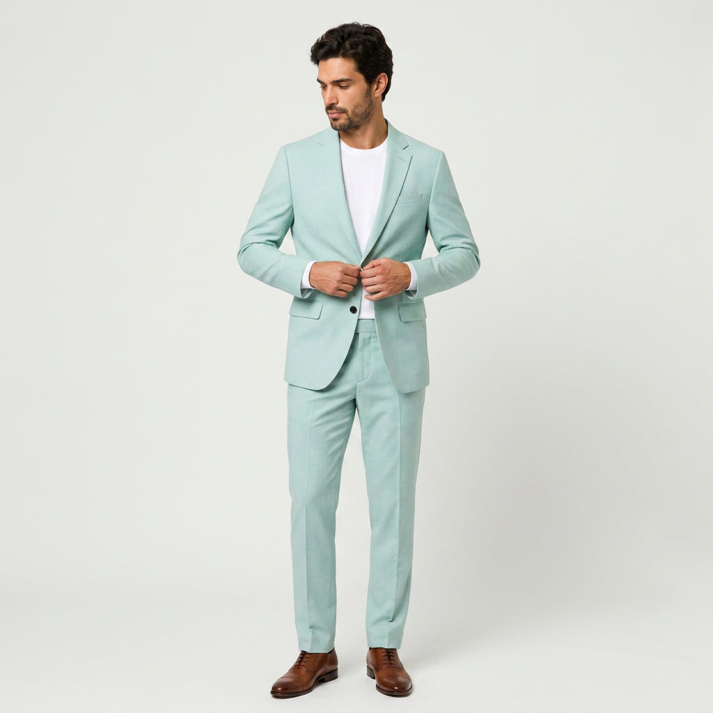 Men's Two-Piece Tailored Suit – Single Breasted