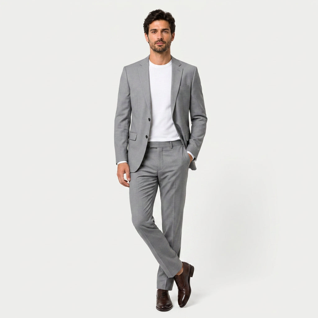 Men's Two-Piece Tailored Suit – Single Breasted