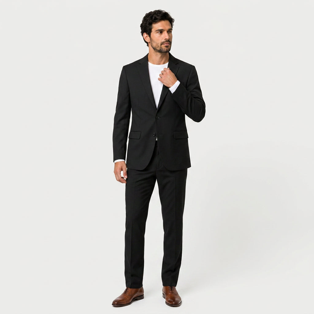 Men's Two-Piece Tailored Suit – Single Breasted