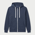Men's Heathered Knit Zip Hoodie – Kangaroo Pocket
