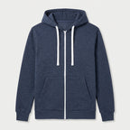 Men's Heathered Knit Zip Hoodie – Kangaroo Pocket