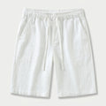Men's Textured Cotton Drawstring Shorts – Elastic Waist
