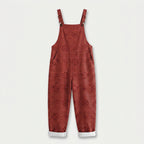 Women's Quilted Overalls – Relaxed, Cropped Length