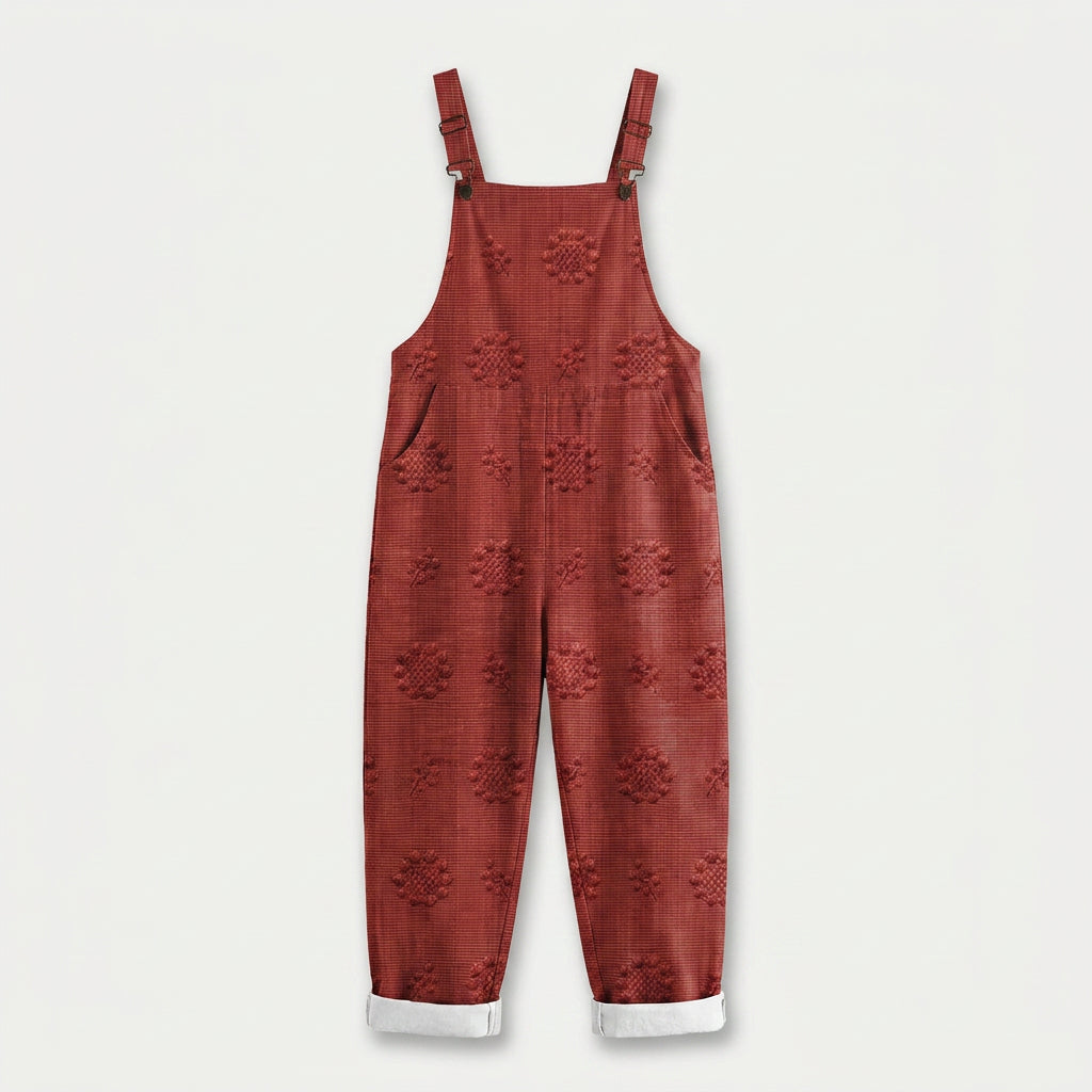 Women's Quilted Overalls – Relaxed, Cropped Length