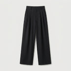 Women's Pleated Wide-Leg Trousers – High Waist