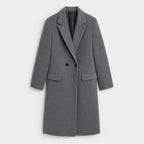 Women's Double-Breasted Midi Coat – Relaxed