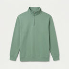 Men's Quarter-Zip Sweatshirt – Stand Collar, Brushed Fleece