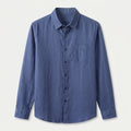 Men's Long Sleeve Linen Shirt – Breathable
