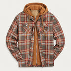 Men's Plaid Hooded Shirt Jacket – Quilted Lining