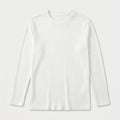Men's Ribbed Long Sleeve Crew Neck Sweatshirt – Slim Fit