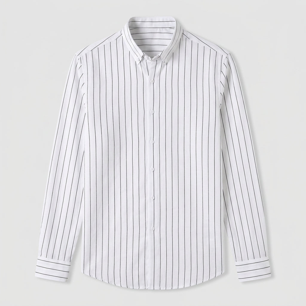 Men's Button-Down Striped Shirt – Slim Fit