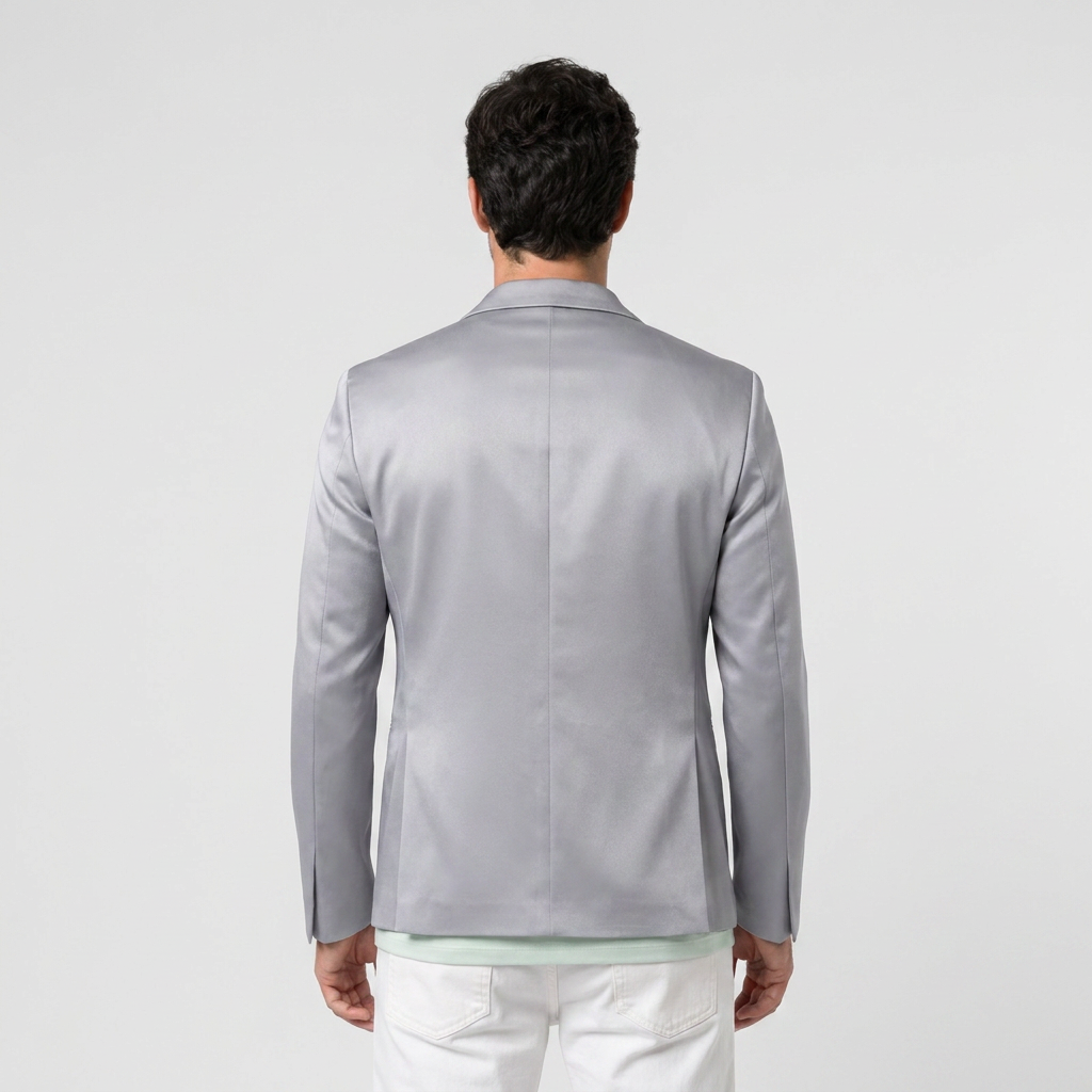 Navy blazer back
