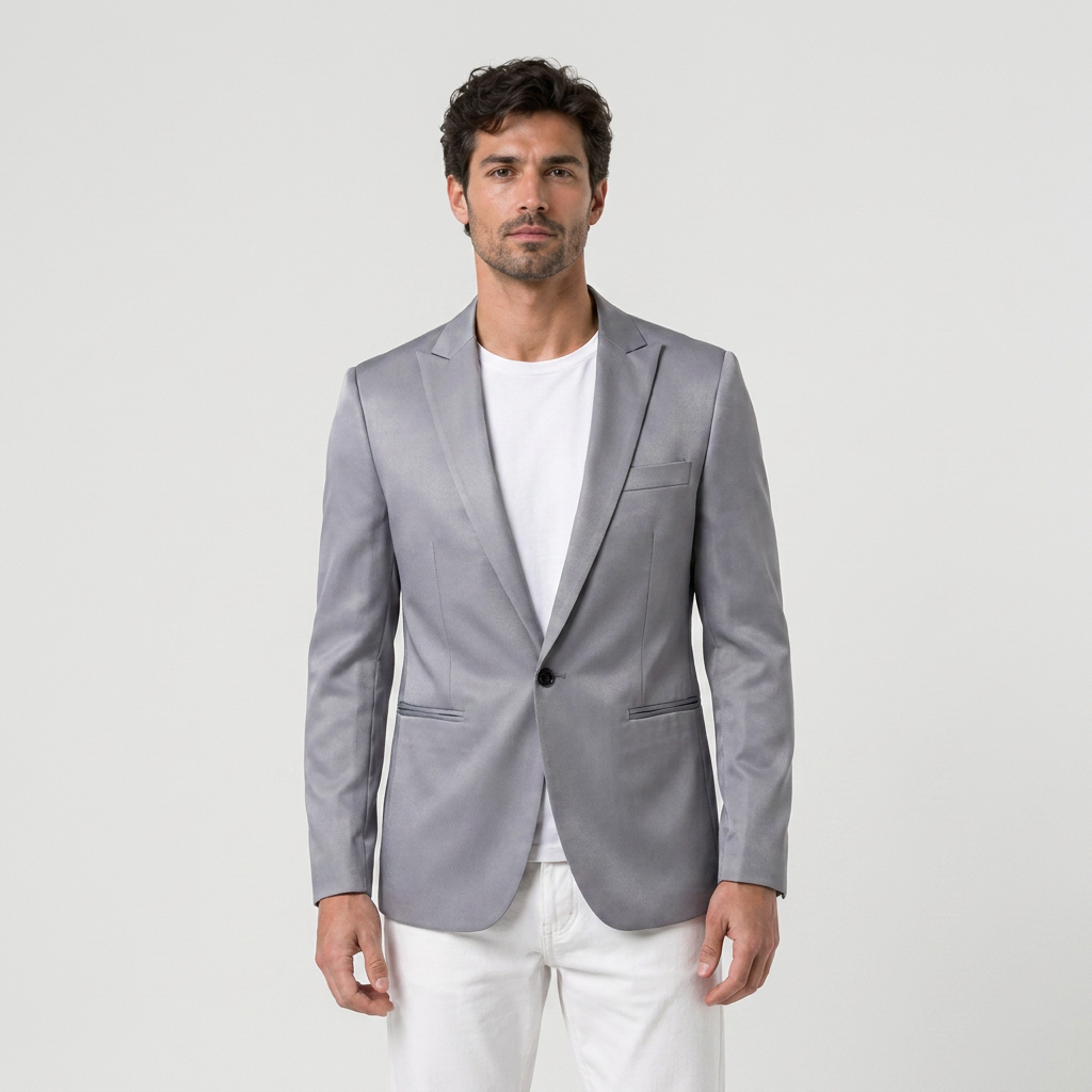 Navy blazer front