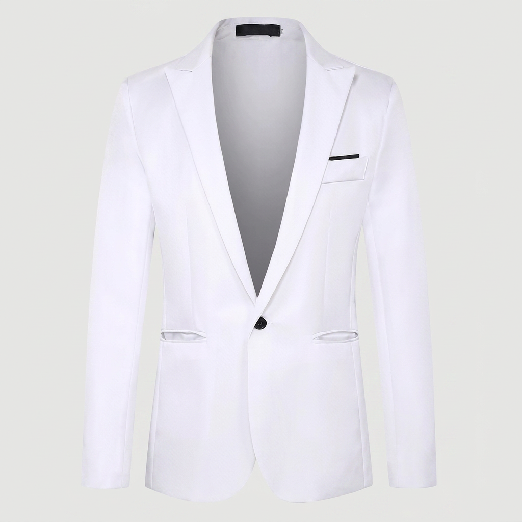 White blazer flatlay